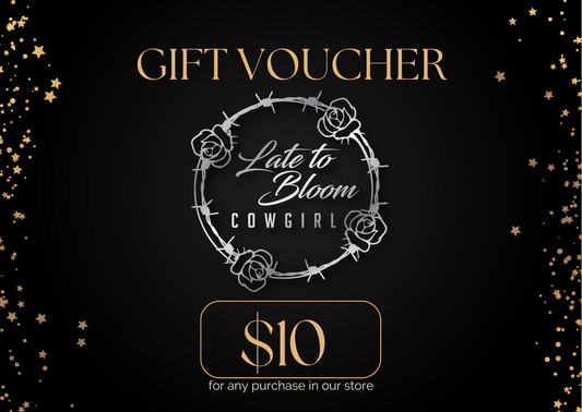 Late To Bloom Cowgirl Gift Card